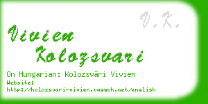 vivien kolozsvari business card