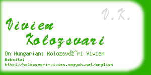 vivien kolozsvari business card
